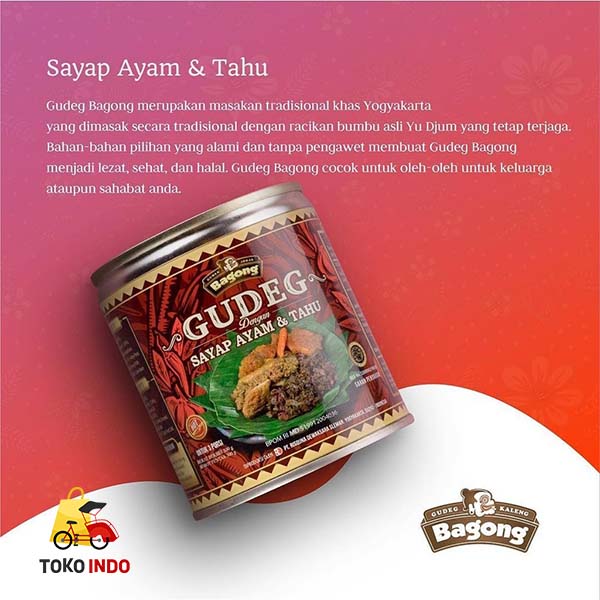 Bagong Gudeg Sayap Ayam Dan Tahu